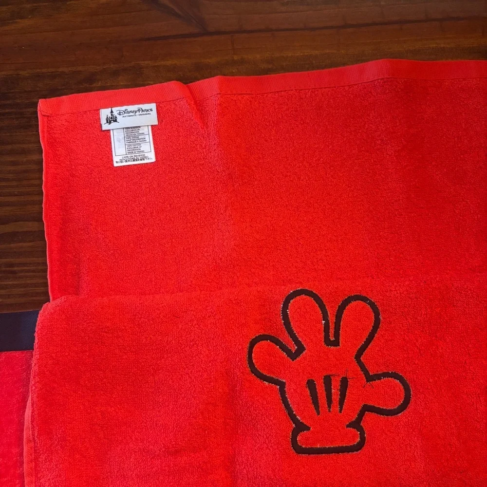 Disney Parks hand towels red mickey mouse